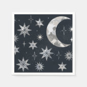 Serviette En Papier Ciel nocturne étincelant (Devant)