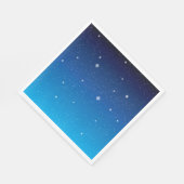 Serviette En Papier Ciel nocturne étoilé bleu profond (Coin)