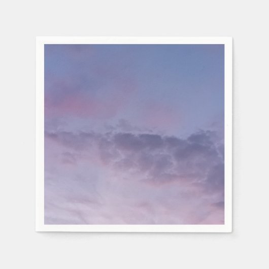 Serviette En Papier Ciel pourpre (Devant)