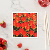 Serviette En Papier Ciel rouge (En situation)