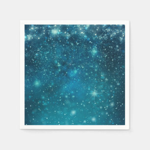 Serviette En Papier Ciel Stellaires Cosmique Bleu