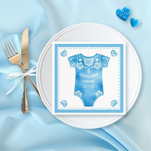 Serviette En Papier Cielito Lindo carrosserie bleu garçon baby shower