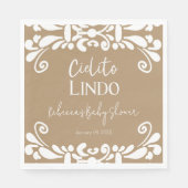 Serviette En Papier Cielito Lindo Talavera Baby shower mexicain Fiesta (Devant)