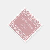 Serviette En Papier Cielito Lindo Talavera Baby shower rose mexicain (Coin)