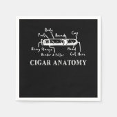 Serviette En Papier Cigar Anatomie Smoker Humidor Cutter Cigars Cadeau (Devant)