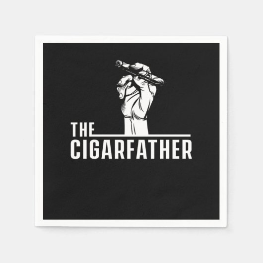 Serviette En Papier Cigarfather Cigar Smoker Humidor Cigars Lover Cade (Devant)