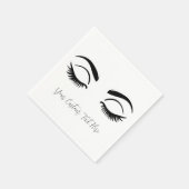 Serviette En Papier Cils Noir Cils Beauté Cil (Coin)