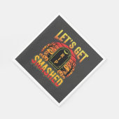 Serviette En Papier Cimetière de citrouilles Halloween dévasté (Coin)