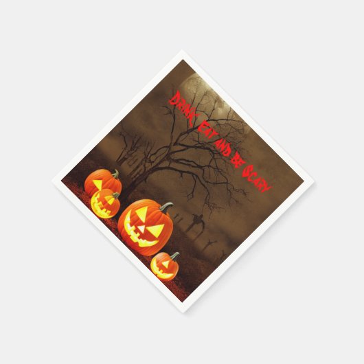 Serviette En Papier cimetière déplaisant Mange Boire et être effrayant (Coin)