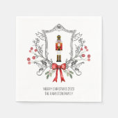 Serviette En Papier Cimetière Holly Berry Crest Nutcracker (Devant)