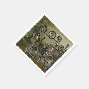 Serviette En Papier Cimetière Whimsical HALLOWEEN PARTI