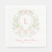 Serviette En Papier Cimier doux avec vaches roses | Fête des mariées m (Devant)