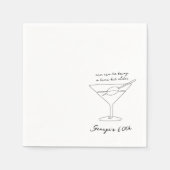 Serviette En Papier Cin Cin 50e fête d'anniversaire, 80e anniversaire (Devant)