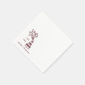 Serviette En Papier Cin Cin Cherub Hand Drawn Cupid wedding (Coin)