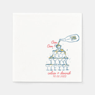 Serviette En Papier Cin Cin Mariage Italien