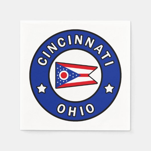 Serviette En Papier Cincinnati Ohio (Devant)