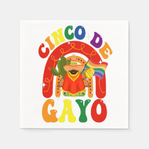 Serviette En Papier Cinco De Gayo Funny Cinco De Mayo Gay Pride LGBTQ