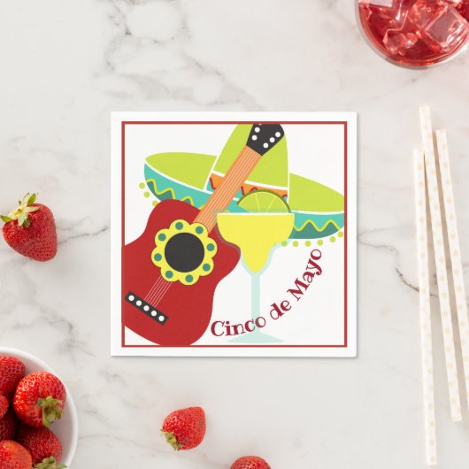 Serviette En Papier Cinco de Mayo (En situation)
