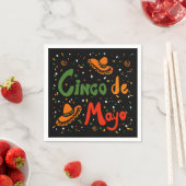 SERVIETTE EN PAPIER CINCO DE MAYO (En situation)