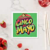 Serviette En Papier Cinco De Mayo (En situation)