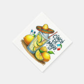 Serviette En Papier Cinco de Mayo Casquette mexicain, citrons, Limes (Coin)