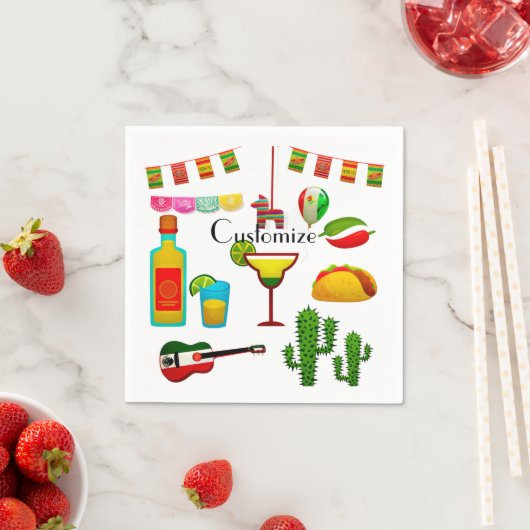 Serviette En Papier Cinco de Mayo Célébration Thunder_Cove (En situation)