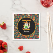 Serviette En Papier Cinco De Mayo - Cute Cat (En situation)
