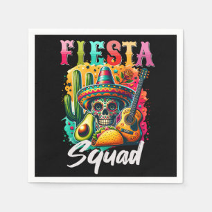 Serviette En Papier Cinco de Mayo Fiesta design coloré