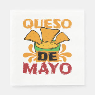 Serviette En Papier Cinco de Mayo Queso drôle de jeu de mots