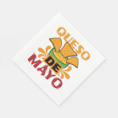 Serviette En Papier Cinco de Mayo Queso drôle de jeu de mots (Coin)