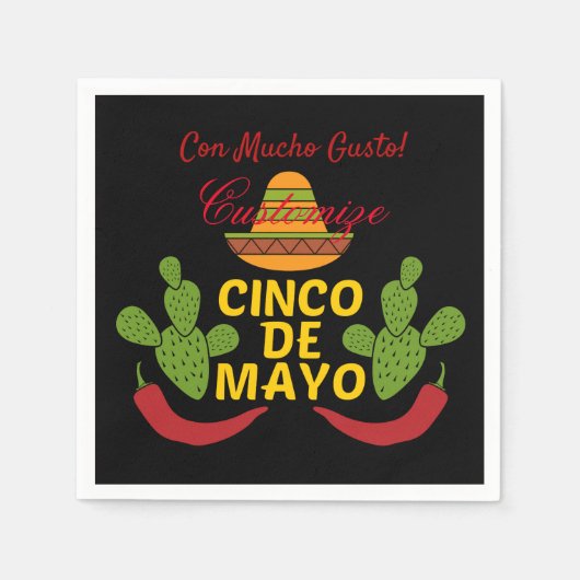 Serviette En Papier Cinco de Mayo Thunder_Cove (Devant)
