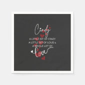 Serviette En Papier Cindy Lotta Love (Devant)