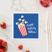 Serviette En Papier Cinéma Popcorn fête d'anniversaire (En situation)