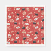 Serviette En Papier Cinéma Popcorn Retro (Devant)