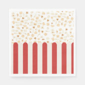 Serviette En Papier Cinéma Popcorn Retro (Devant)