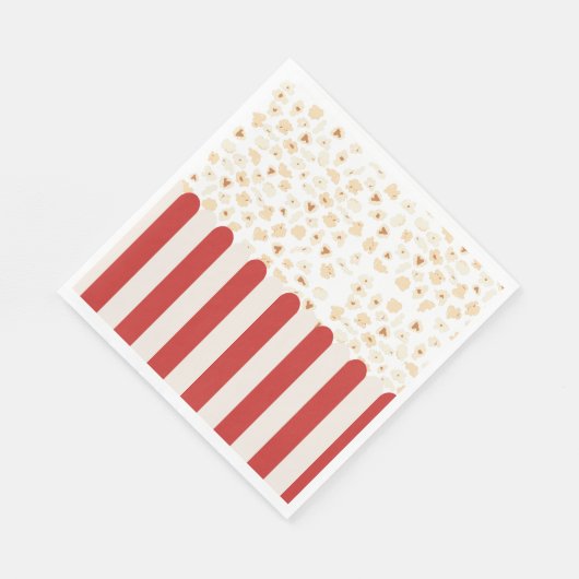 Serviette En Papier Cinéma Popcorn Retro (Coin)
