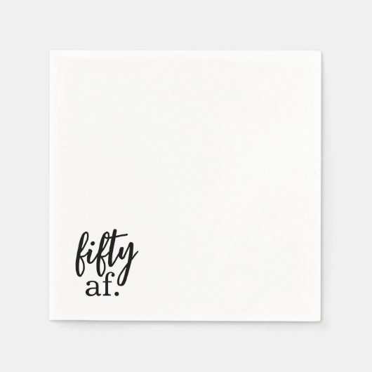 Serviette En Papier Cinquante Af Cocktail Napkins (Devant)