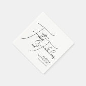 Serviette En Papier Cinquante ans et Incroyable Nom Date Fête d'annive (Coin)