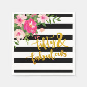 Serviette En Papier Cinquante et fabuleuse serviette - Grandes bandes (Devant)