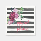 Serviette En Papier Cinquante et fabuleux fête d'anniversaire (Devant)