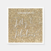 Serviette En Papier Cinquante et une fabuleuse calligraphie sur la Par (Devant)