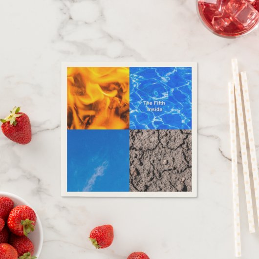 Serviette En Papier Cinquième à l'intérieur (En situation)