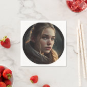 Serviette En Papier Circle (En situation)