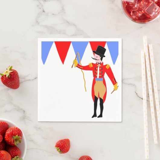 Serviette En Papier Circus Ring Master Cirque Party (En situation)