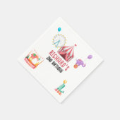 Serviette En Papier Cirque Carnaval Thème Fête d'anniversaire pour enf (Coin)