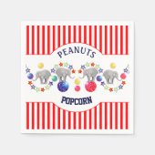 Serviette En Papier Cirque Thème Elephant Fête d'anniversaire (Devant)