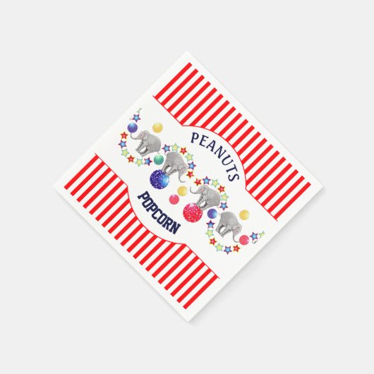 Serviette En Papier Cirque Thème Elephant Fête d'anniversaire (Coin)