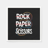 Serviette En Papier Ciseaux de papier rock Lesbian Funny Gay pride LGB (Devant)
