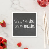 Serviette En Papier citation amusante sur tableau noir (En situation)