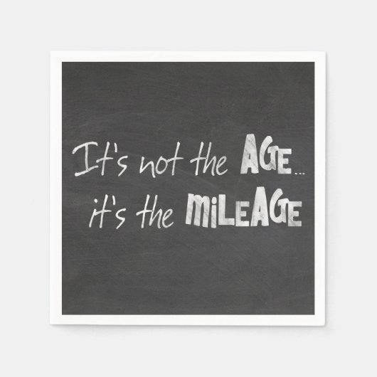 Serviette En Papier citation amusante sur tableau noir (Devant)